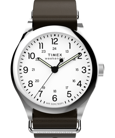 Timex Weekender New England Braun Herren Armbanduhr TW2Y35800