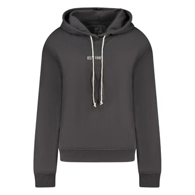 Guess Jeans Schwarzes Baumwoll Damen Sweatshirt