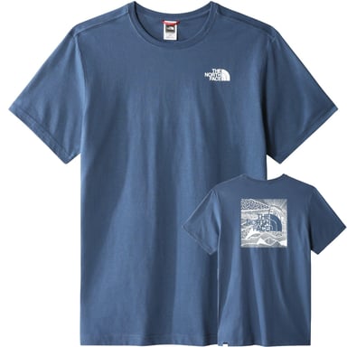 The North Face Men’s Short Sleeve Redbox Celebration T-Shirt, Shady Blue