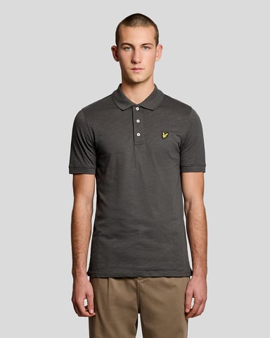 Feines Baumwoll-Slub-Poloshirt
