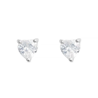 Luxenter, eqoyi Ohrringe aus 925er Sterlingsilber und rhodiniertem, glänzendem Zirkoniumdioxid