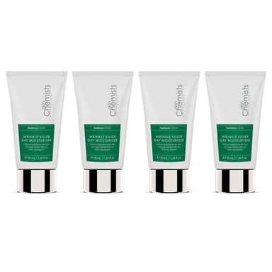 skinChemists Anti-Aging-Tagescreme gegen Falten, 50 ml, 4er-Pack