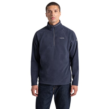 Craghoppers - "Corey VI" Fleece-Oberteil, mit halbem Reißverschluss für Herren (Dunkel-Marineblau/Marineblau meliert)