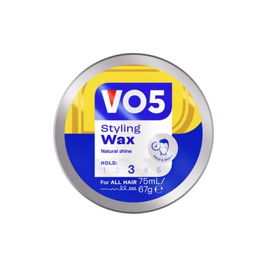 VO5 Styling Hair Wax for Natural Shine and Rework Hold for Men 75ml, 3 Pack