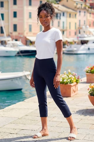 Cropped Stretch Trouser
