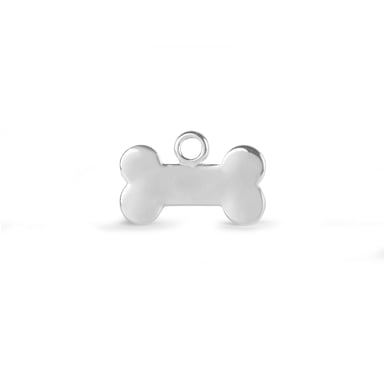 Luxenter Anhänger aus Knochen mit Rhodium-Finish