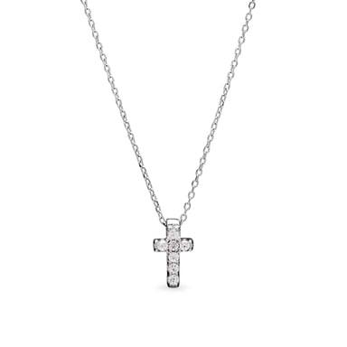 Luxenter Sterling Silber 925 Halskette mit rhodiniertem Brillant Zirkonia - Sharra