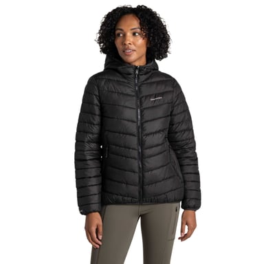 Craghoppers - "Compresslite IX" Jacke für Damen, mit Kapuze, Isoliert (Schwarz)