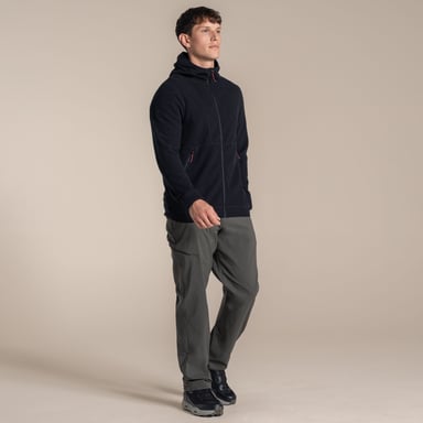 Craghoppers - "Compresslite" Fleecejacke für Herren, mit Kapuze (Schwarz)