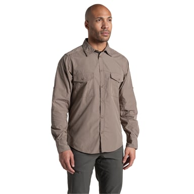 Craghoppers - "Kiwi II" Hemd für Herren, Langärmlig (Steingrau)