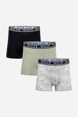 Multi 3er-Pack Baumwollreiche Boxershorts mit Logo-Bund und verschiedenen Designs