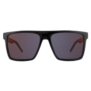 Hugo von Hugo Boss Square Mens Black Red Sunglasses