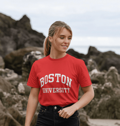 Boston University Script Red T-Shirt