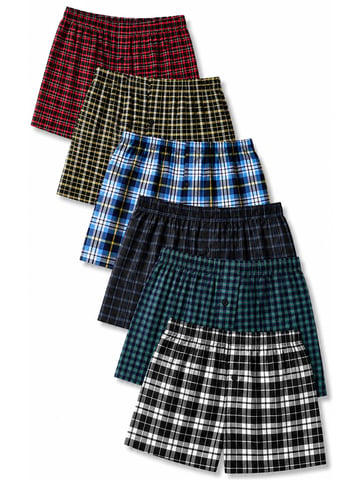 6er-Pack Herren-Boxershorts, sortierte Farben