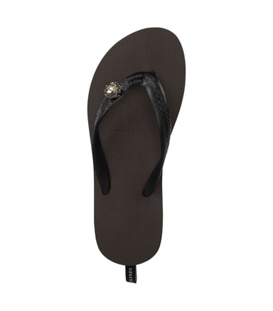 Mondriaan Switch Mid Heel Flip Flop Kaffee