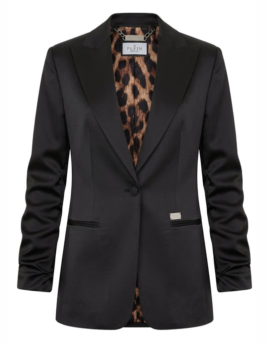 Philipp Plein Cady Cargo Fit Blazer - Schwarz - Image 1