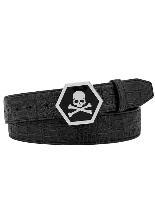 Philipp Plein Skull Gürtel - Schwarz - Image 1