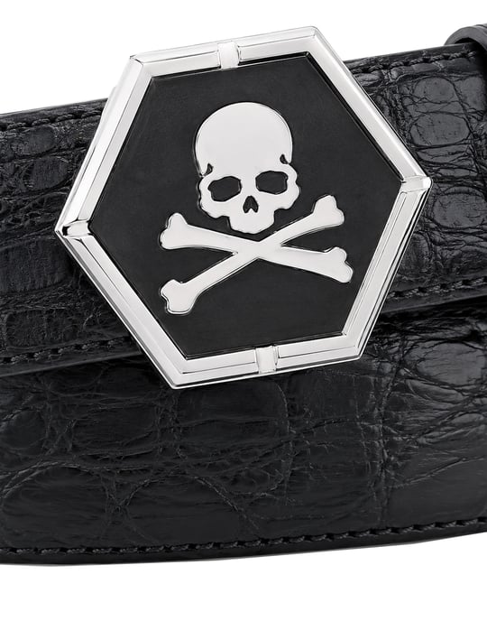 Philipp Plein Skull Gürtel - Schwarz - Image 2
