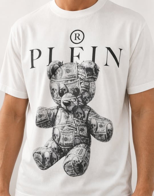 Kurzarm-Rundhals-T-Shirt Skull - Image 3