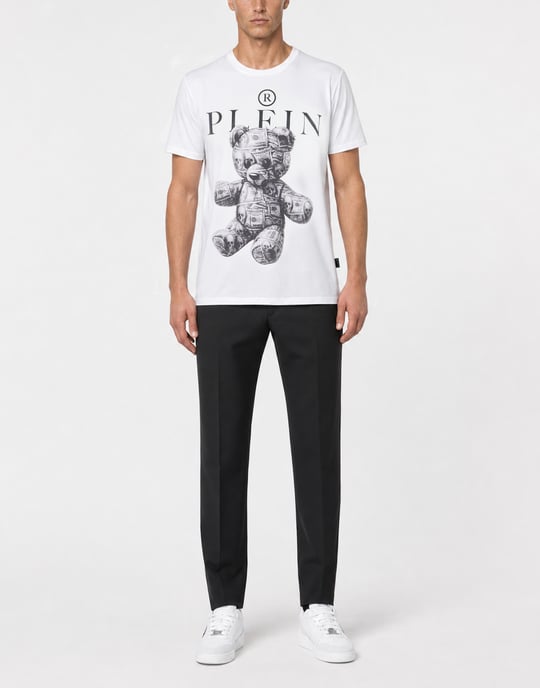 Kurzarm-Rundhals-T-Shirt Skull - Image 4