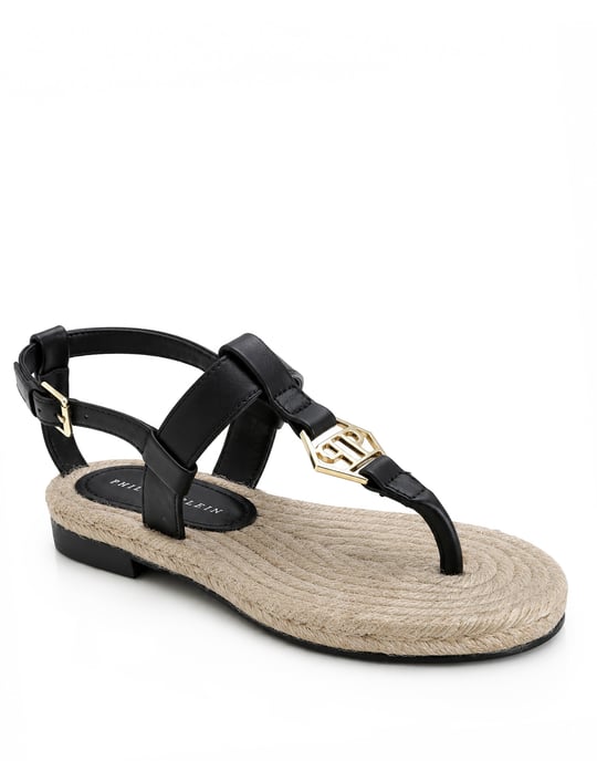 Flache Sandalen Hexagon - Image 1