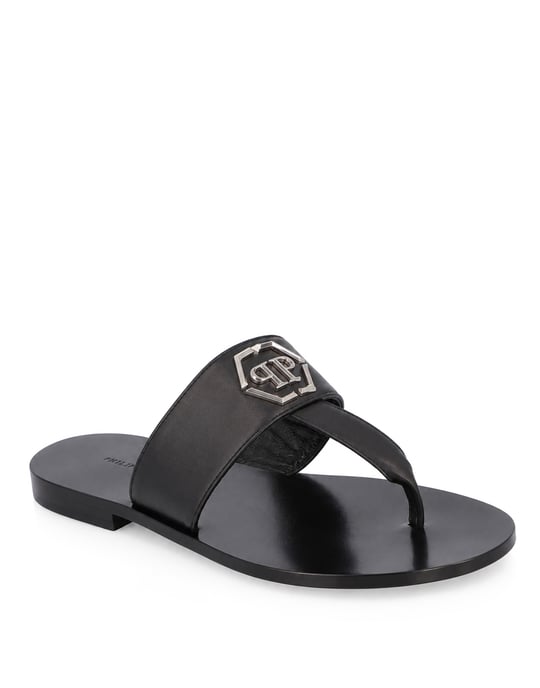 Flache Sandalen Hexagon - Image 1