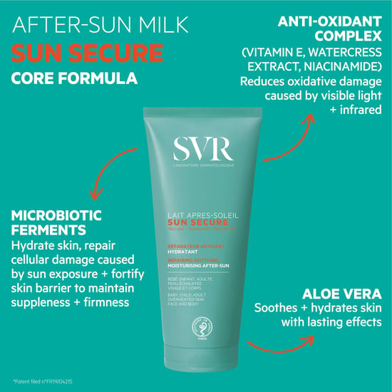 SVR Sun Secure Repairing Soothing Moisturising Aftersun Lotion 200ml - Image 3