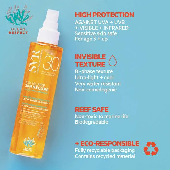 SVR Sun Secure Eau Solaire SPF30+ Ultra-Leicht Unsichtbarer Sonnenschutz 200ml - Image 4