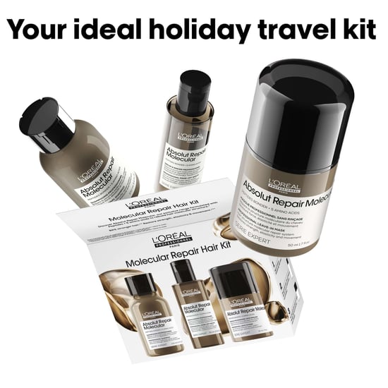L'Oréal Professionnel Absolut Repair Molecular Mini Trio Set für stark geschädigtes Haar - Image 5