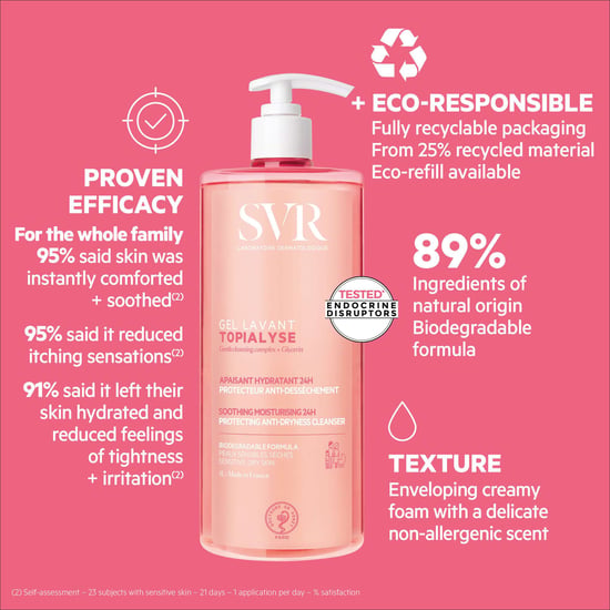 SVR Topialyse 1000ml Beruhigendes Reinigungs-Gel für trockene, empfindliche Haut - Image 5