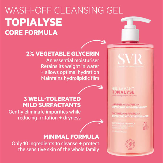 SVR Topialyse 1000ml Beruhigendes Reinigungs-Gel Nachfüllpack für empfindliche Haut - Image 4