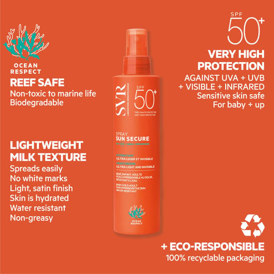 SVR Sun Secure Ultra-Light Unsichtbares Spray SPF50+ für Empfindliche Haut - 200ml - Image 5