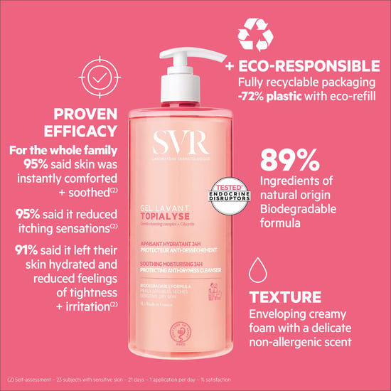 SVR Topialyse 1000ml Beruhigendes Reinigungs-Gel Nachfüllpack für empfindliche Haut - Image 6