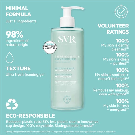 SVR Physiopure Schäumendes Waschgel 400ml für ausgewogene Hautpflege - Image 4