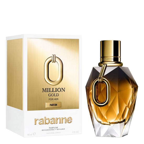 Rabanne Million Gold Für Sie Parfum Nachfüllung 90 ml. - Image 2