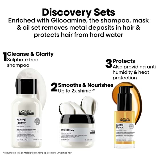L'Oréal Professionnel Metal Detox Mini Trio Set zum Schutz der Haare - Image 2