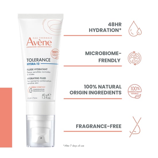 Avène Tolerance Hydra-10 feuchtigkeitsspendendes Fluid für empfindliche Haut - Image 3