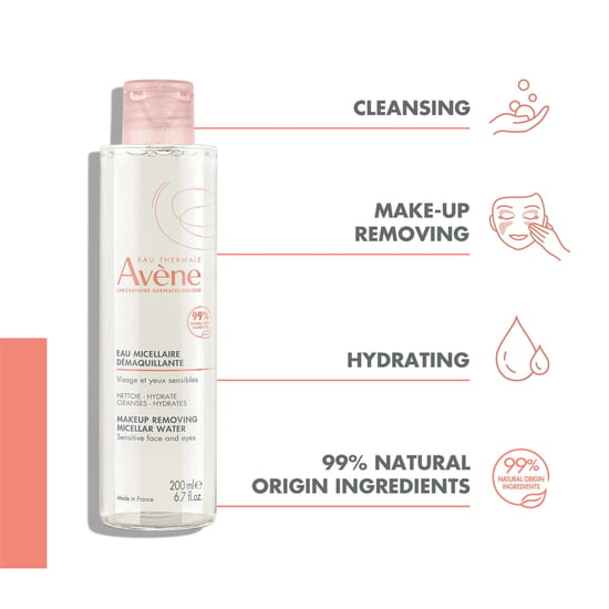Avène Mizellenwasser zur Makeup-Entfernung für das Gesicht - 200ml - Image 3