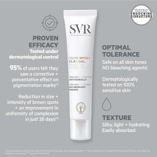 SVR Clairial SPF50+ Tages-UV-Schutzcreme gegen Hyperpigmentierung 40ml - Image 5