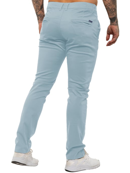 Enzo Herren Slim Fit Stretch Chinos - Image 4
