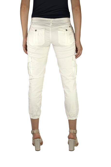 Long trousers with narrow cut and elastic hems 70DBF0646-R216 woman