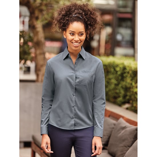 Russell Collection - Bluse - Damen (Grau Konvoi) - Image 4