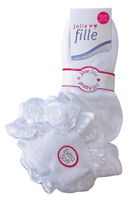 6 Pack Baby Mädchen Rüschen Spitzen Socken | Socken Snob | Baumwolle Fancy Socken für Kleinkind - Rosa - Image 2