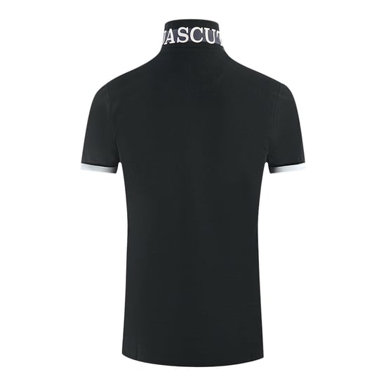 Aquascutum Schwarzes Polohemd mit Marken-Kragen - Image 3