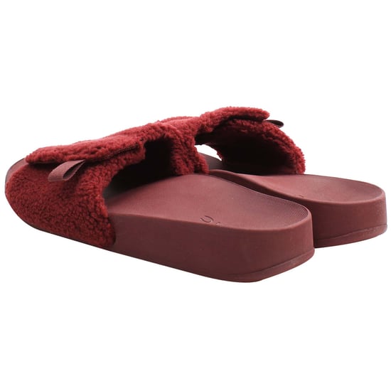 Vionic Keira Shearling Damen Rote Slider - Image 3