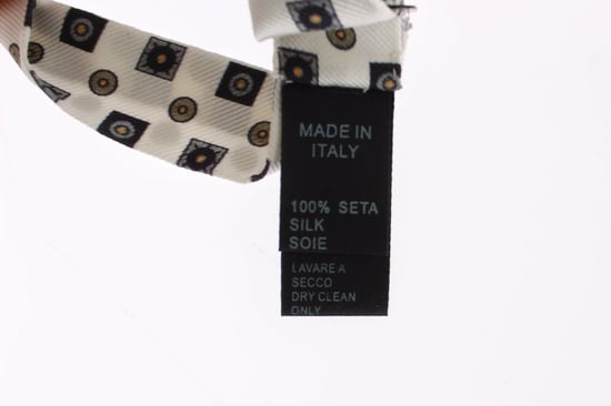 Dolce & Gabbana White Silk Bowtie Leather Men's Belt Gift Box - Image 5
