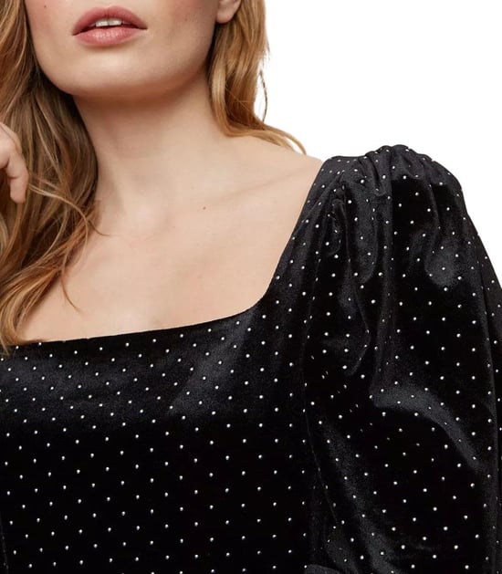Velvet Bead Spot Top - Image 3