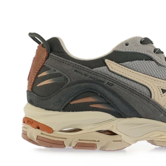 Men's Mizuno Wave Rider 10 Trainers in Grey