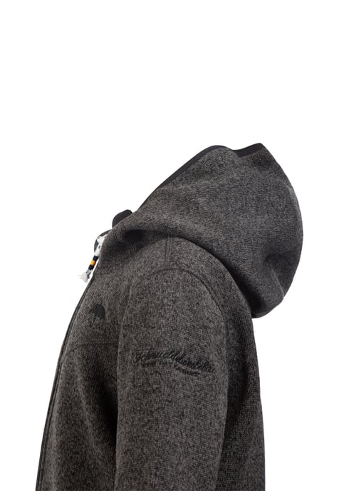 Schmuddelwedda Strickfleecejacke Mädchen grau melange - Image 3