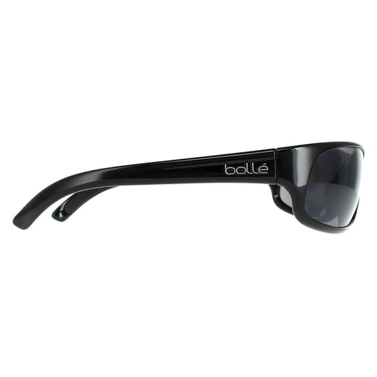 Bolle Wrap Herren Glänzend Schwarz Polarisierte TNS Sonnenbrille - Image 4